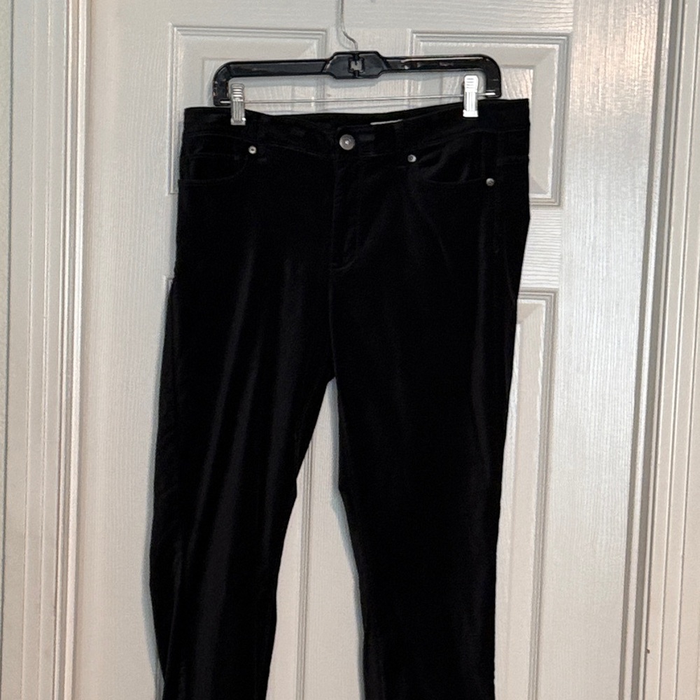 J. Jill Black Velvet Jean, 10T